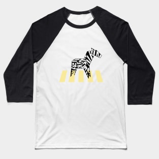 Abstract Minimalist Zebra Crossing Baseball T-Shirt